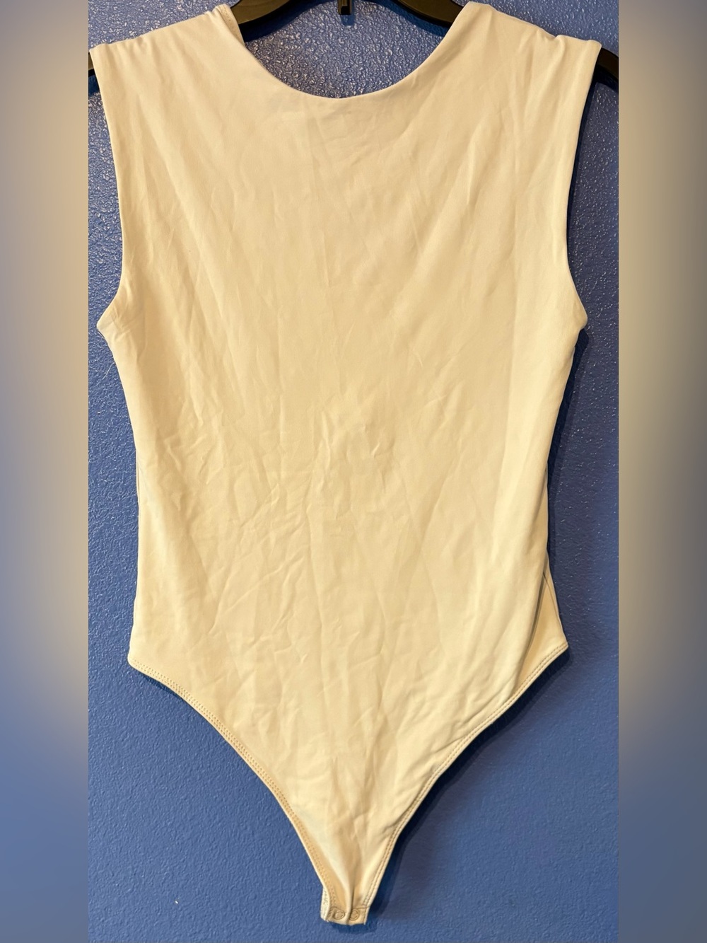 House of Harlow 1960 Cream Sleeveless Bodysuit
